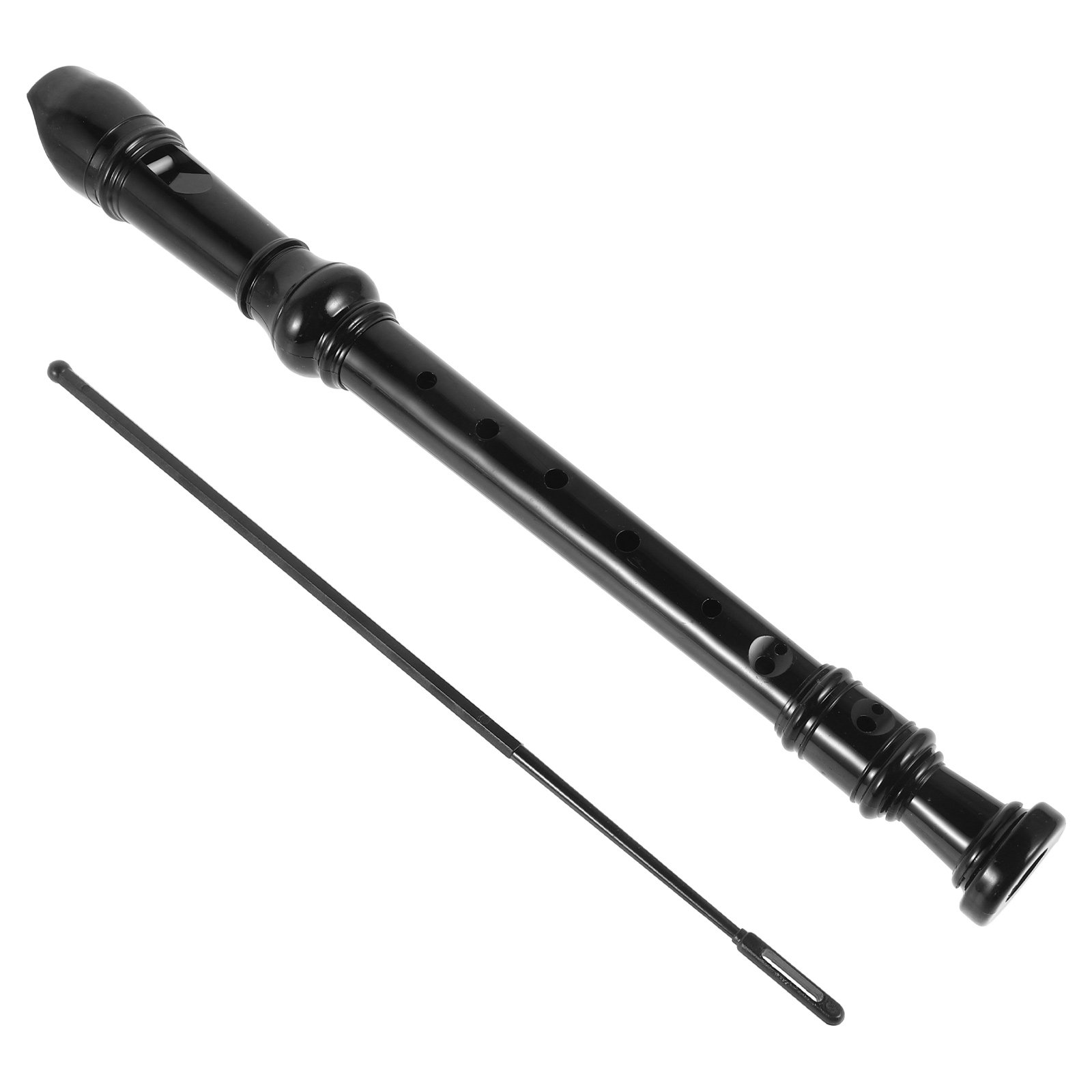 Soprano Recorder Plastic - 8-gaats zwarte transparante ABS recorder sopraan