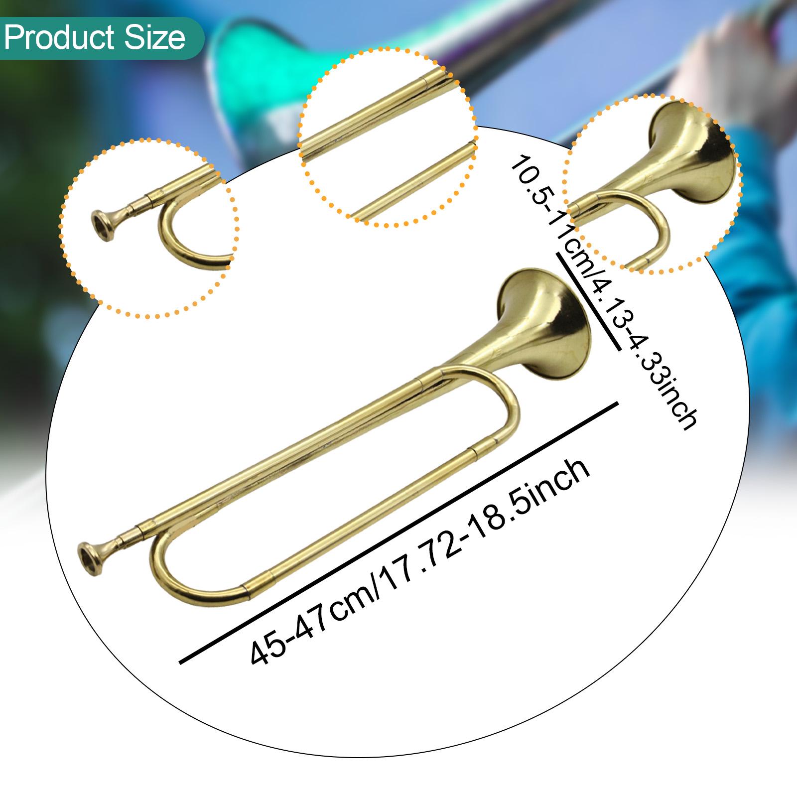 Musical Instrument Bugle - BB-trompet, blaaspijp met mondstuk, messing muziekinstrument,