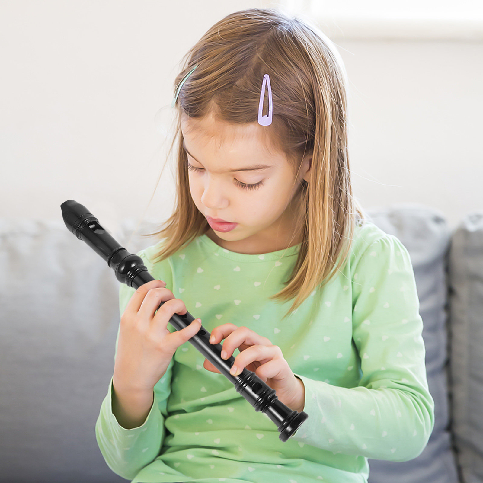 8-gaats zwarte transparante AB - Soprano Recorder Plastic recensie en prijs