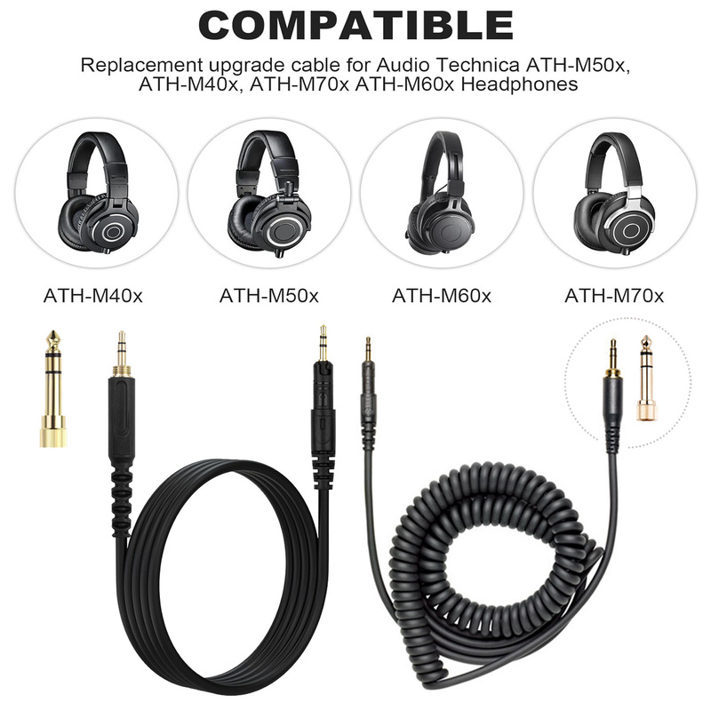 Vervangende, opgerolde audioka - Audio Technica Headphone Ath-M50X recensie en prijs