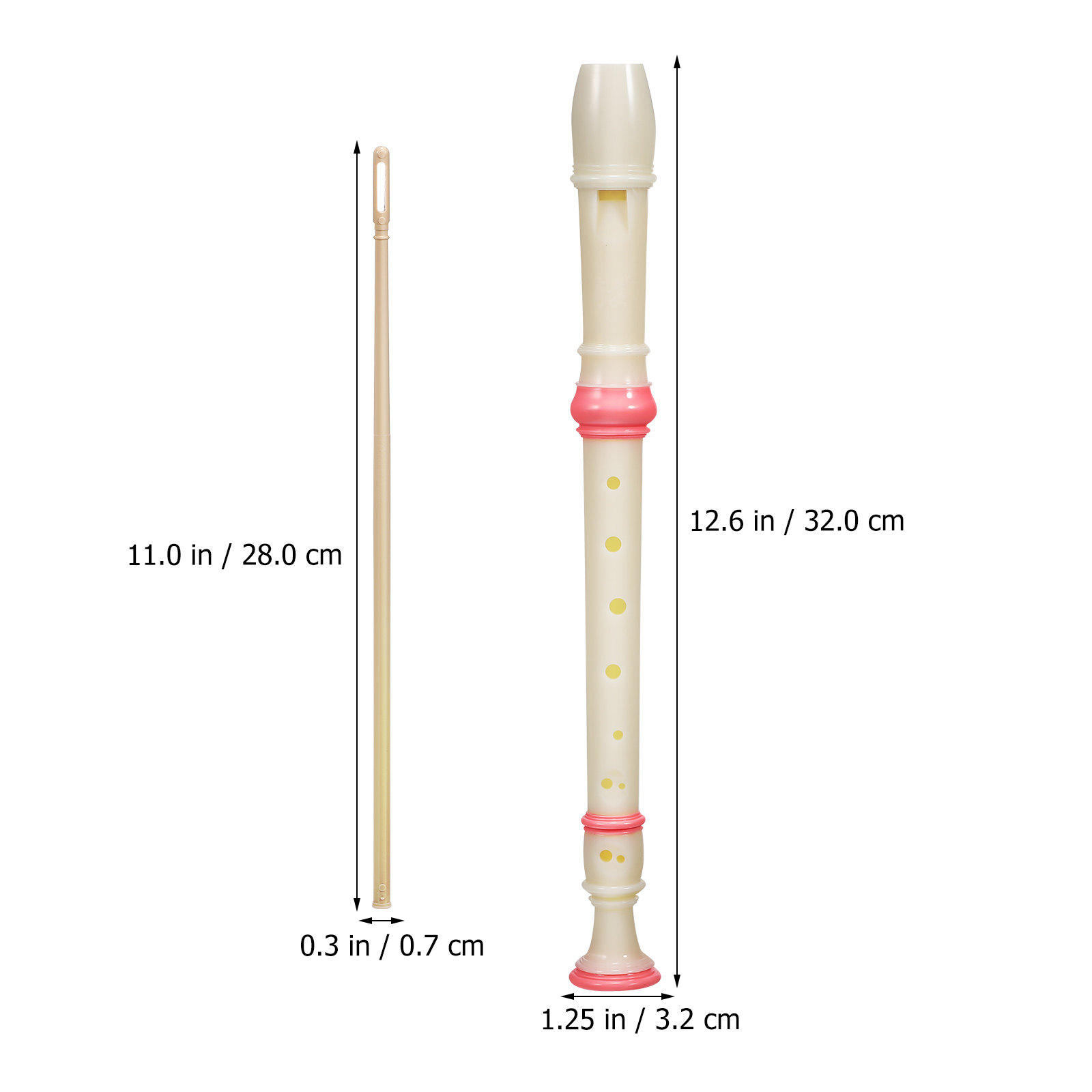 2 stuks Sopraanblokfluit met h - Soprano Recorder Plastic recensie en prijs
