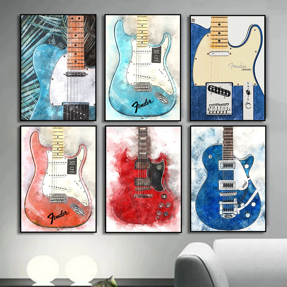 Vintage Rock Muziek Gitaar Can - Picture Of Musical Instrument recensie en prijs